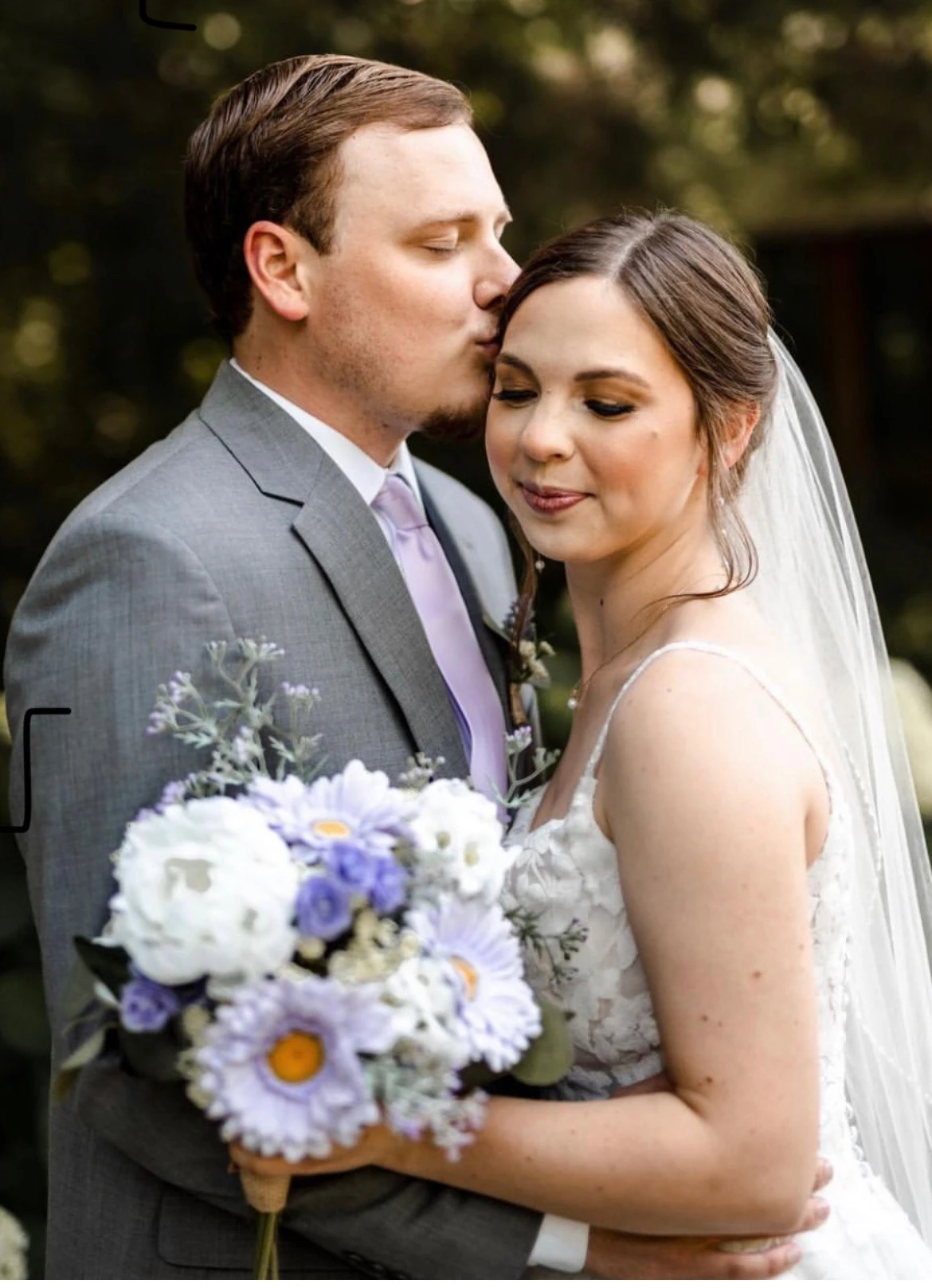Wedding couple portrait